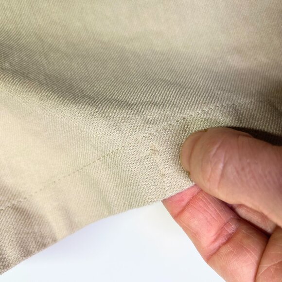 J. Crew Factory Size 2 High Rise Pleated Shorts Tan Lined Linen Blend - Picture 6 of 8